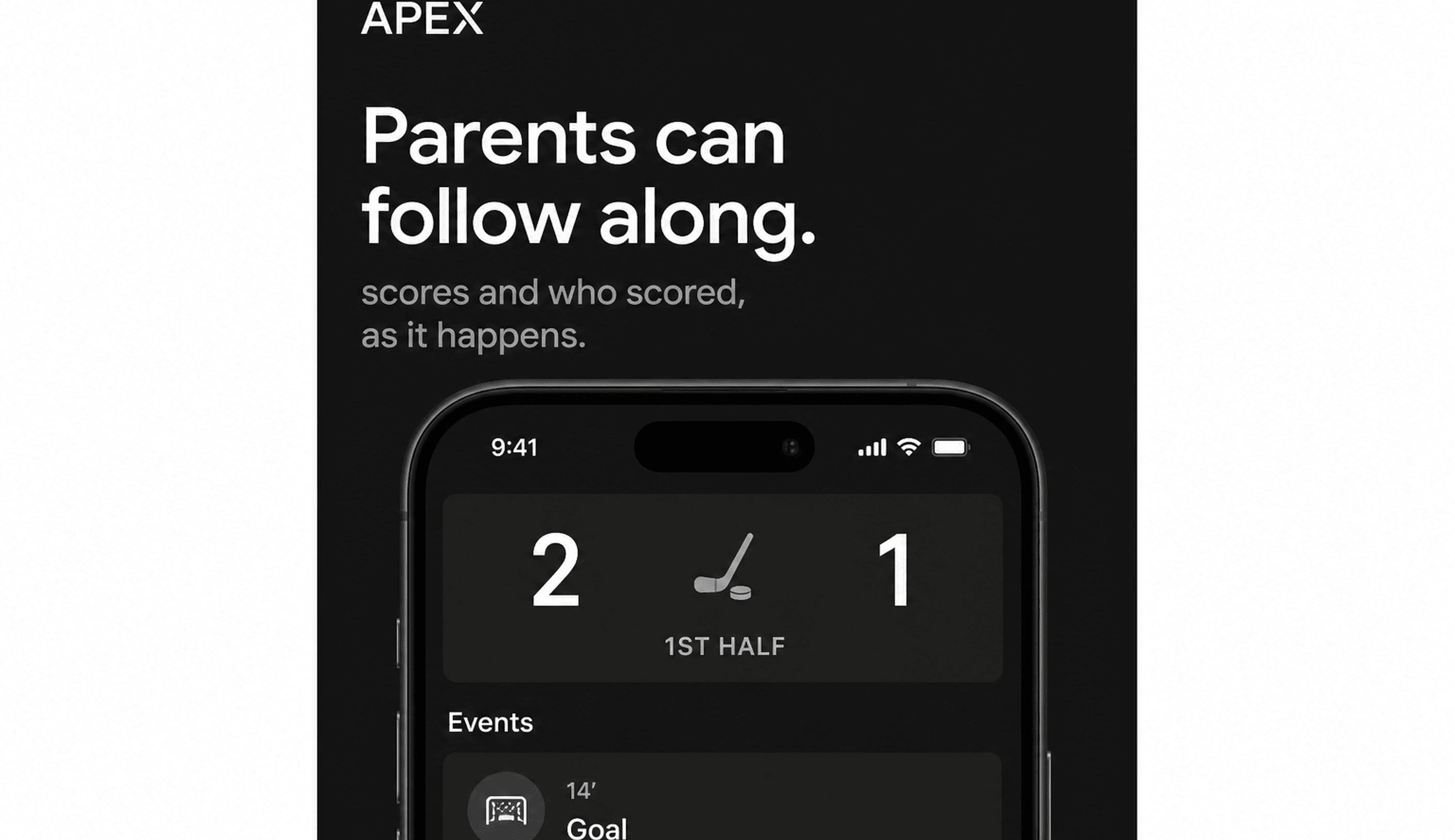 Apex Game Management live score UI